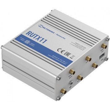 Беспроводной маршрутизатор Teltonika RUTX11 industrial, AC1200, BLE, 1xGE WAN, 3xGE LAN, 2xSIM 235674 фото