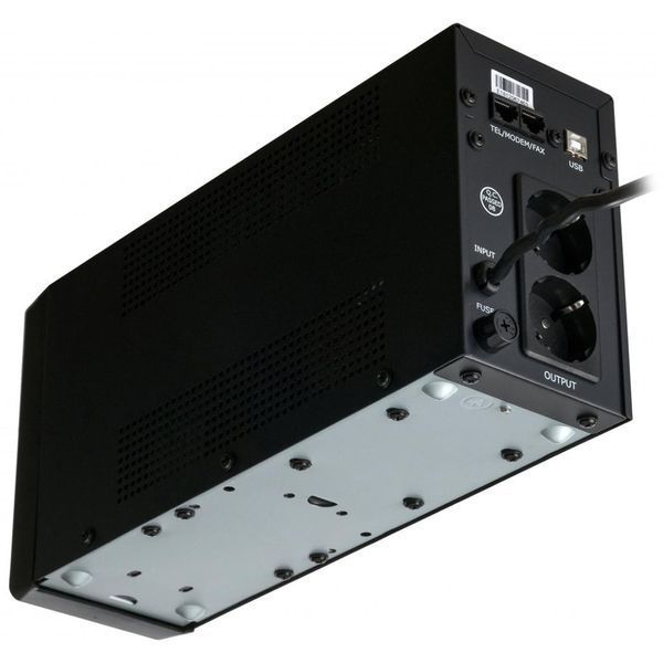 Джерело безперебійного живлення Vinga VPC-600MU 600ВА / 360 Вт з LCD-дисплеєм з USB у металевому корпусі 201124 фото