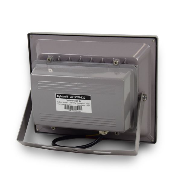Комплект LED-прожектор Lightwell LW-30W-220 + Датчик движения с сенсором освещенности AMRS 1105221 фото