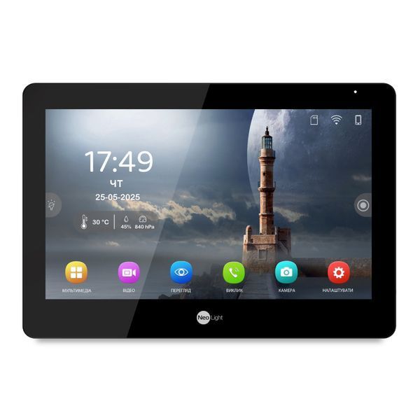 Комплект Neolight MEZZO Hybrid HD KIT B/Black: гибридный видеодомофон 10.1" с Wi-Fi и 2 Мп видеопанель 301771 фото