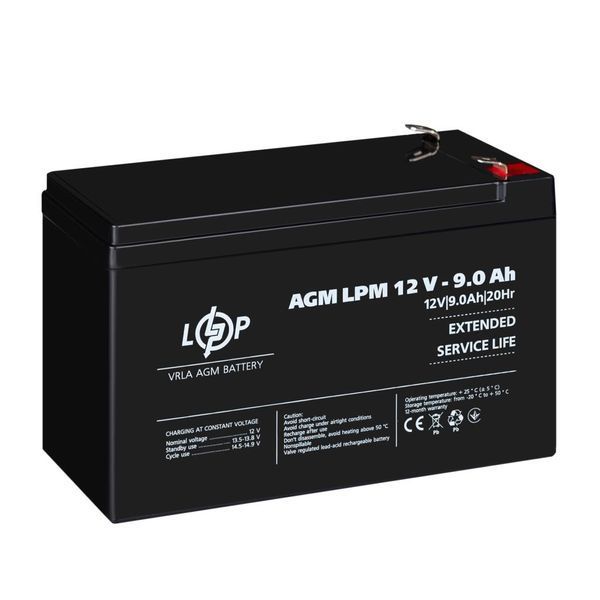 Акумулятор AGM LPM 12V - 9 Ah 3866 фото