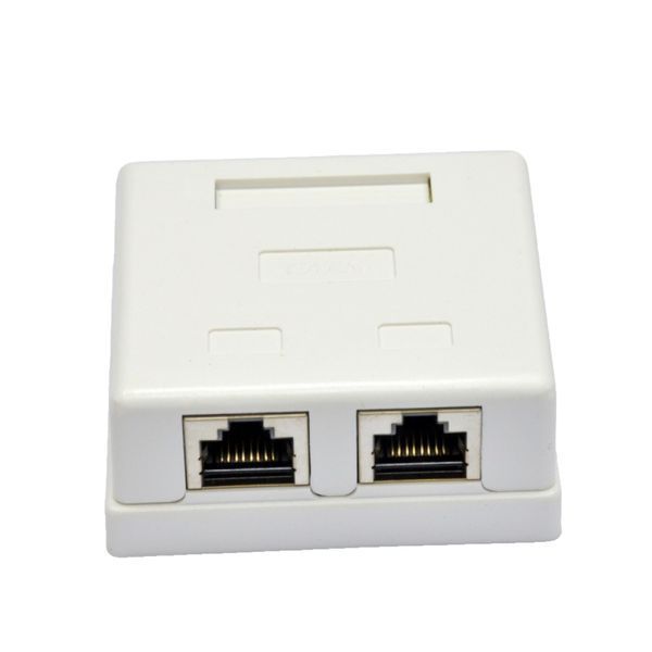 Розетка внешняя EPNew 2хSTP, кат. 6, RJ45 244030 фото