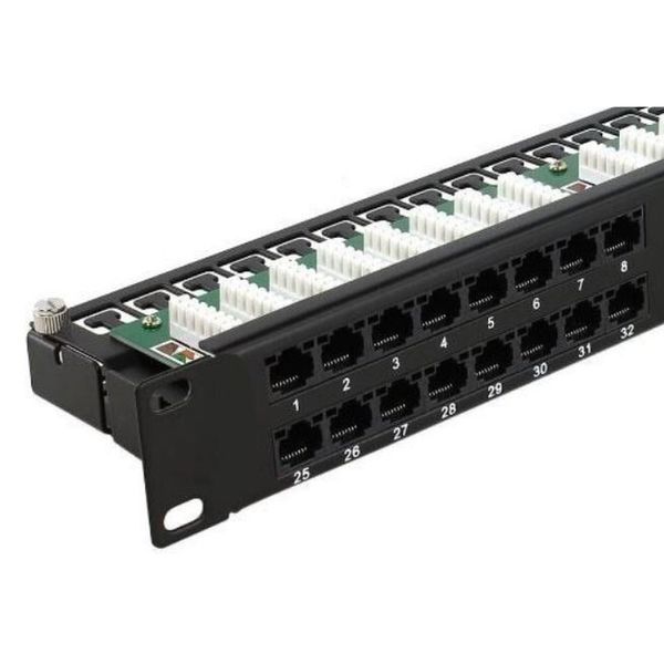 Патч-панель Hypernet 48 портов UTP кат.5е 19" PP-KUTP48-1U с держателем кабеля 116149 фото
