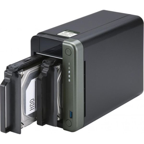 Система зберігання даних QNAP TS-253D-4G з 2 відсіками для дисків, 4GB RAM, настільне виконання