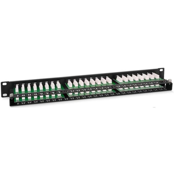 Патч-панель Hypernet 48 портов UTP кат.5е 19" PP-KUTP48-1U с держателем кабеля 116149 фото