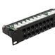 Патч-панель Hypernet 48 портов UTP кат.5е 19" PP-KUTP48-1U с держателем кабеля 116149 фото 3