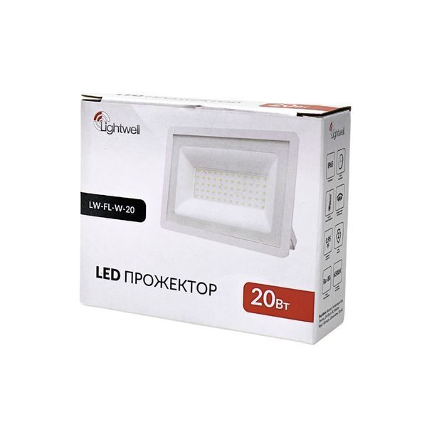 Прожектор світлодіодний Lightwell LW-FL-W-20 20 W 295915 фото