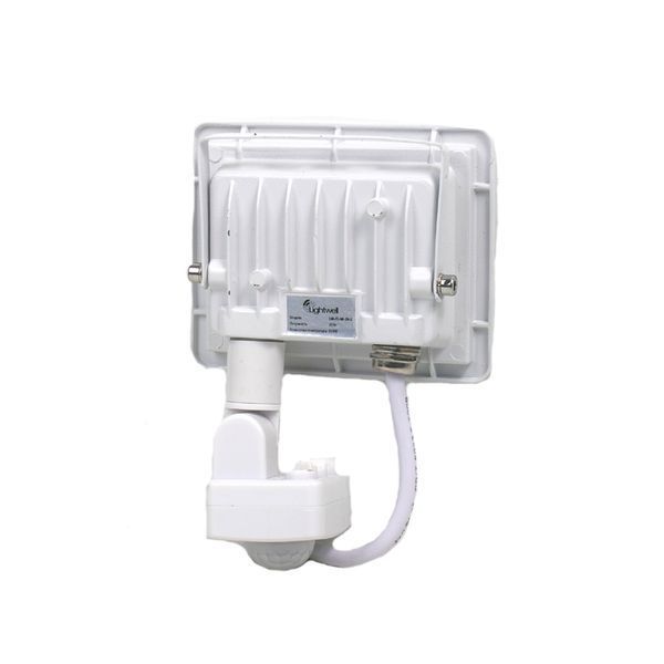 Прожектор світлодіодний Lightwell LW-FL-W-20-S 20 W з датчиком руху 295921 фото