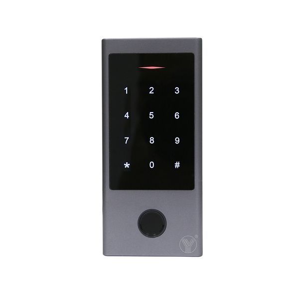 Кодовая клавиатура Yli Electronic YK-1068B со считывателем Mifare с сенсорными кнопками