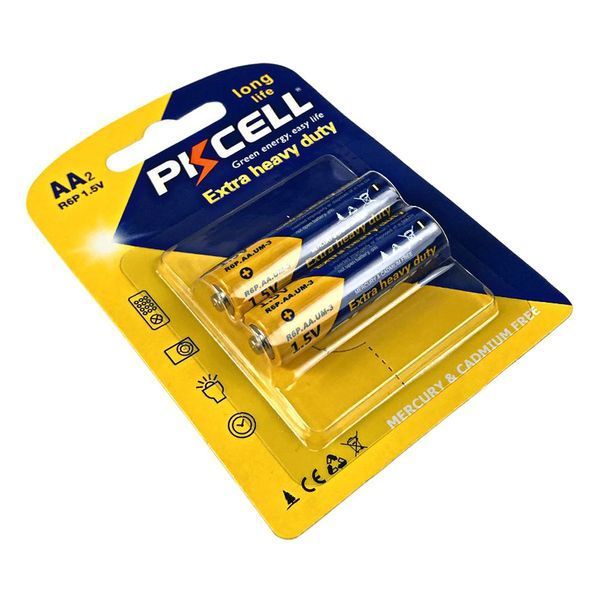 Батарейка PKCELL Extra Heavy Duty AA R6P 1.5V, 2шт./блистер