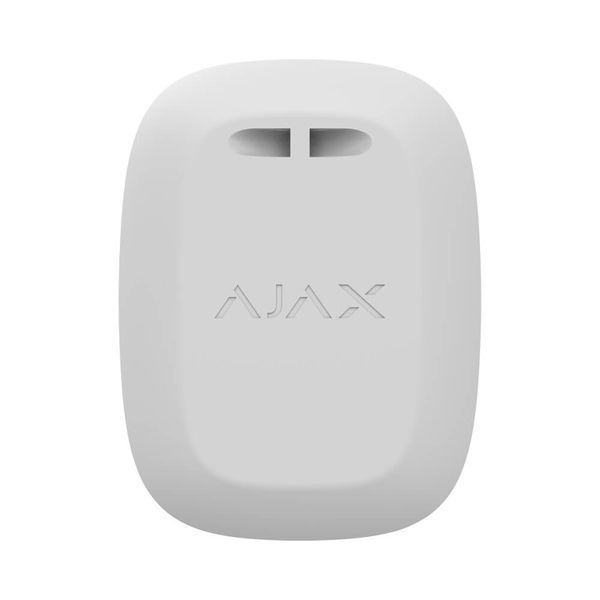 Бездротова екстрена кнопка Ajax DoubleButton (8EU) ASP white з захистом від випадкових натискань 116086 фото