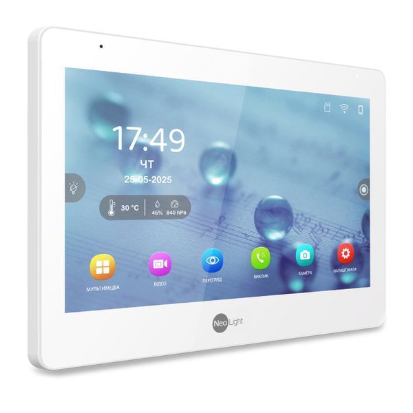 Комплект Neolight MEZZO Hybrid HD KIT SilverP: гібридний відеодомофон 10.1" з Wi-Fi та 2 Мп відеопанель 301772 фото