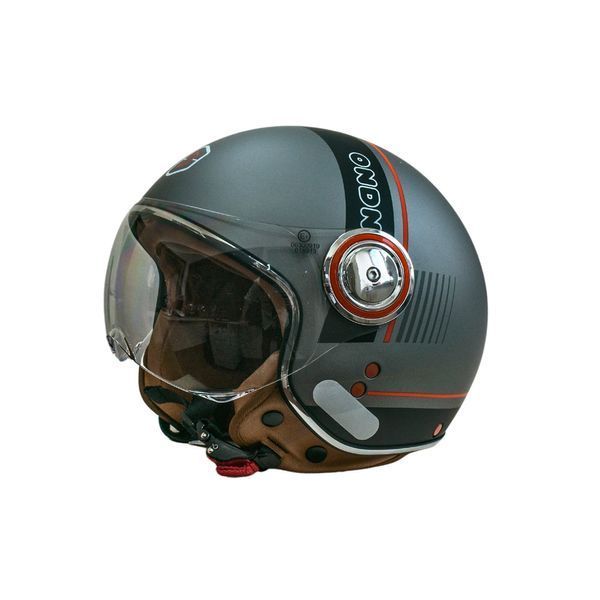 Мотошолом відкритий Beon B-110B CIRCLE MATT TITAN/BLACK (матовий титан/чорний), розмір XL 298687 фото