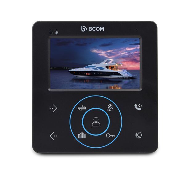 Комплект видеодомофона BCOM BD-480M Black Kit: видеодомофон 4" и видеопанель