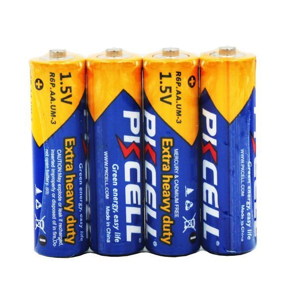 Батарейка PKCELL Extra Heavy Duty AA R6P 1.5V, 4шт./плівка
