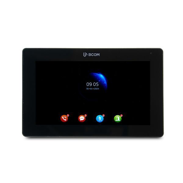 Комплект видеодомофона BCOM BD-770FHD Black Kit: видеодомофон 7" и видеопанель 242050 фото