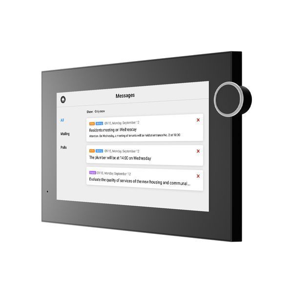 IP-відеодомофон Bas-IP AZ-07L Android 7" black з можливістю горизонтального та вертикального монтажу 276417 фото
