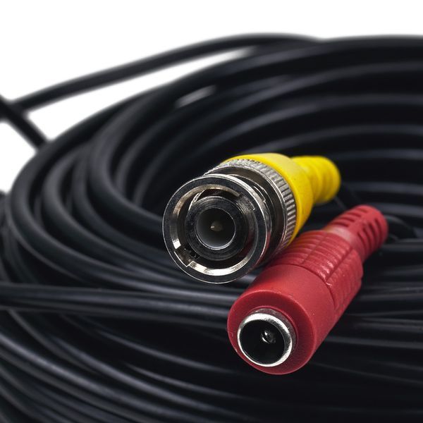 Кабель BNC-рower cable A 20 м (BNC+DC/BNC+DC) для передачи видеосигнала и питания 301254 фото