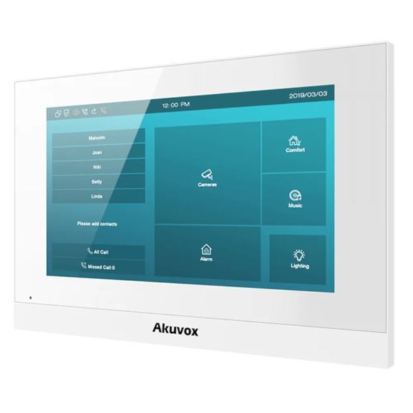 IP-видеодомофон c Wi-Fi 7" Akuvox C313WE white