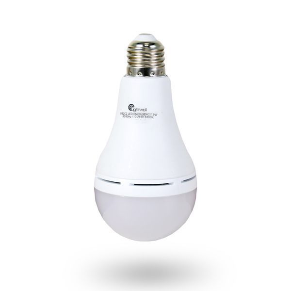 Комплект из двух ламп LED Lightwell BS2C2 9 Вт Е27 со встроенным аккумулятором 2567341 фото