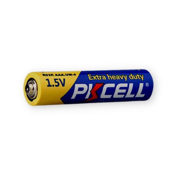 Комплект из 20 батареек PKCELL Extra Heavy Duty AAA R03P 1.5V по 4шт./пленка