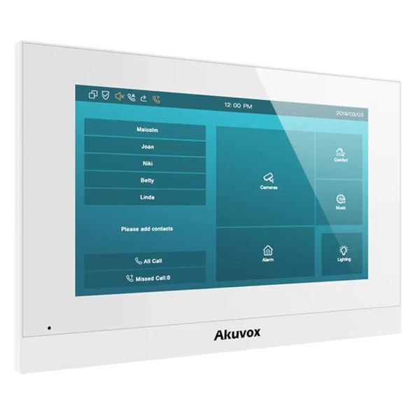 IP-видеодомофон c Wi-Fi 7" Akuvox C313WE white