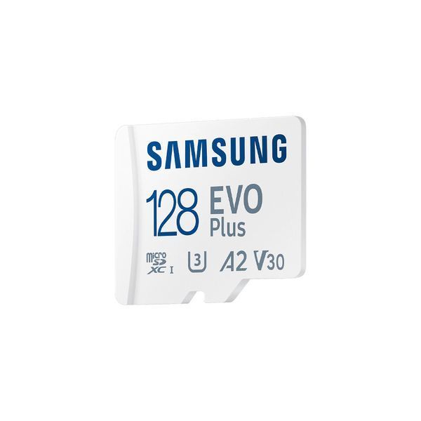 Карта памяти Samsung Evo Plus microSDXC 128GB UHS-I U3 V30 A2 + SD адаптер (MB-MC128KA/EU) 259925 фото