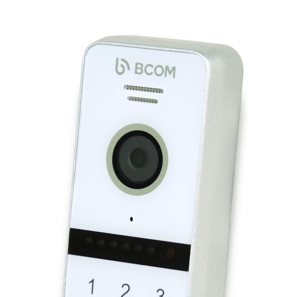 Відеопанель BCOM BT-400FHD-AC White з вбудованою клавіатурою і зчитувачем Mifare
