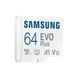 Карта памяти Samsung Evo Plus microSDXC 64GB UHS-I U1 V10 A1 + SD адаптер (MB-MC64KA/EU) 259924 фото 3