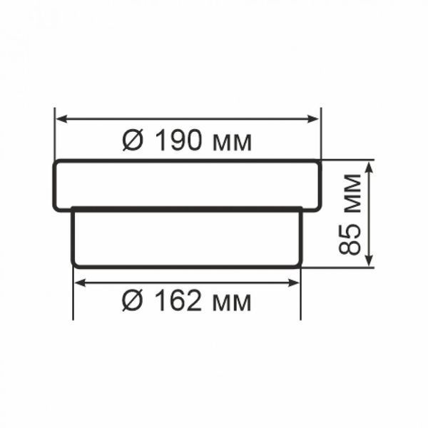 Светильник ERKA 1065D.i LED-Вlack-В с датчиком движения 12 W 4200K круглый черный/белый Е27 IP 65 158881 фото