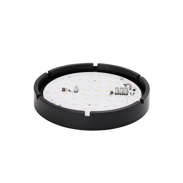 Светильник ERKA 1065D.i LED-Вlack-В с датчиком движения 12 W 4200K круглый черный/белый Е27 IP 65 158881 фото