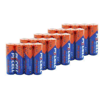 Комплект з 20 батарейок PKCELL Ultra Alkaline AA LR6 1.5V по 4шт./плівка