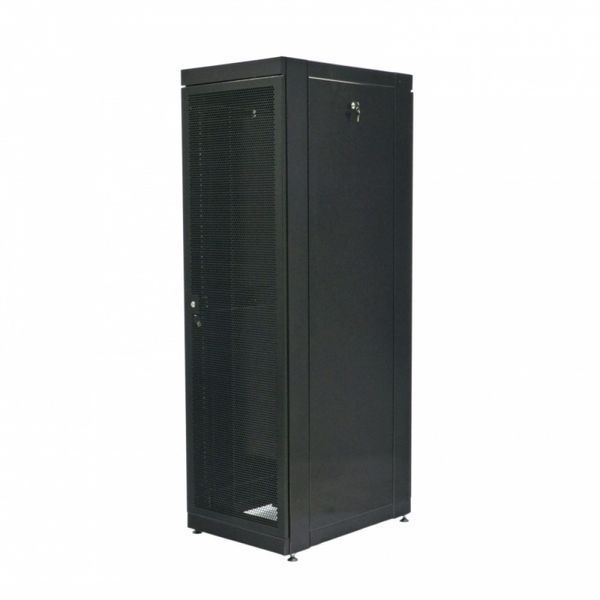 Шафа серверна CMS 42U 610 х 865 UA-MGSE4268MPB посилена з перфорованими дверима для мережевого обладнання 201576 фото