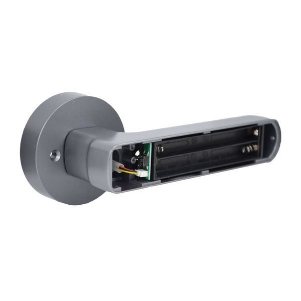 Умный дверной замок ATIS Lock BT-100-T Grey с доступом по отпечатку пальца и поддержкой Tuya Smart