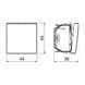 Переключатель односторонний OBO Bettermann 10 A 250 В 45 x 44 мм белый 161532 фото 3