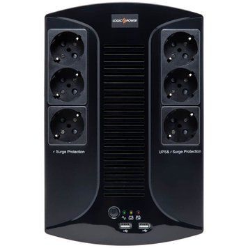 Джерело безперебійного живлення Logicpower LP 850VA-6PS (510W) лінійно-інтерактивне 178983 фото