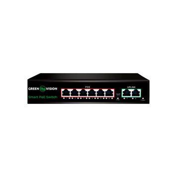 Комутатор мережевий GreenVision POE GV-020-D-6G+2PG