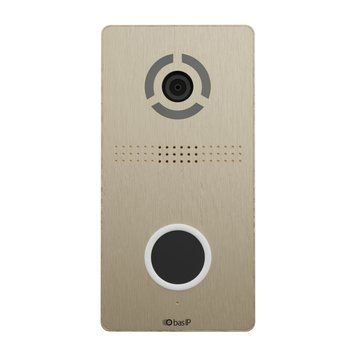IP вызывная панель Bas-IP AV-05SD gold с бесконтактной кнопкой вызова
