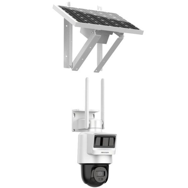 IP-видеокамера 4G 4 Мп Hikvision DS-2DE2C400IWG-K/4G/C05S10 4МП (2.8мм) с солнечной панелью и встроенным аккумулятором