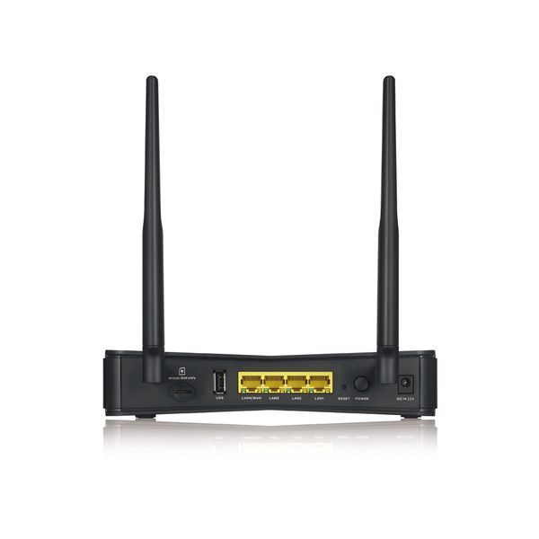 Бездротовий маршрутизатор ZYXEL LTE3301 Plus Nebula AC1200, 1хGE LAN/WAN, 3xGE LAN, 1хUSB, 1xSim, LTE cat6, 2xSMA-F під зовнішні антени (LTE3301-PLUS-EUZNN1F)