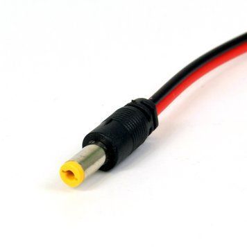 Разъем питания (папа. male) Y Power jack 2.1*5.5mm с проводом 30 см