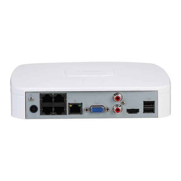 IP-видеорегистратор 4-канальный c PoE Dahua DHI-NVR2104-P-I2 c AI функциями для систем видеонаблюдения
