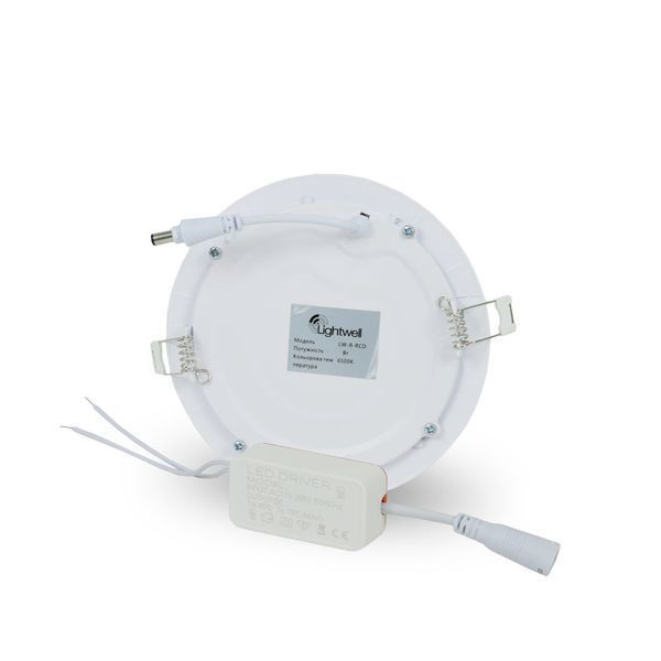 Світильник світлодіодний LIGHTWELL LW-R-RCD-6 6 W коло, вбудований 295924 фото