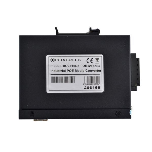 Медиаконвертор FoxGate ECi-SFP1000-FE/GE-POE индустриальный с POE