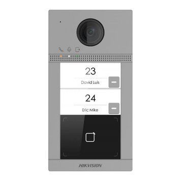 IP-видеопанель 2 Мп на 2 абонента с Wi-Fi Hikvision DS-KV8213-WME1(C)/Flush для IP-домофонов