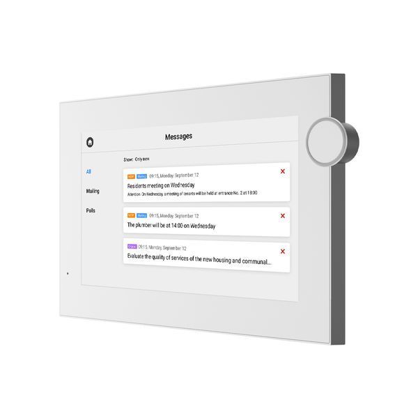 IP-видеодомофон Bas-IP AZ-07L Android 7" white с возможностью горизонтального и вертикального монтажа 278372 фото