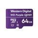 Карта памяти Western Digital MICRO SDXC 64GB UHS-I WDD064G1P0C WDC специализированная для видеонаблюдения 115577 фото 1