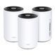 Домашня Powerline Mesh Wi-Fi система TP-LINK DECO PX50 3PK AX3000, 3xGE LAN/WAN, Powerline G1500 278253 фото 1