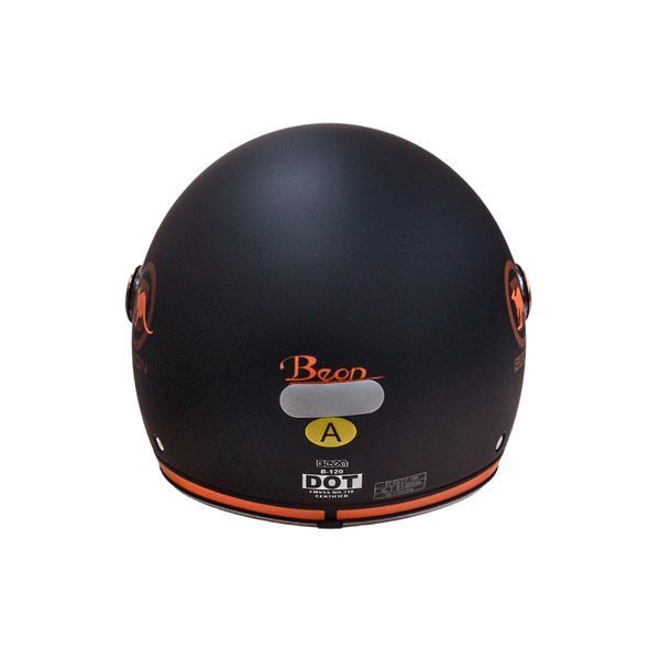 Мотошолом відкритий Beon B-120 31-kangaroo MATT BLACK/KANGAROO (матовий чорний/кенгуру), розмір L