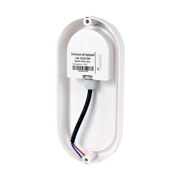 Світильник світлодіодний Lightwell LW-OVA12W 12Вт 6000К IP65 256647 фото